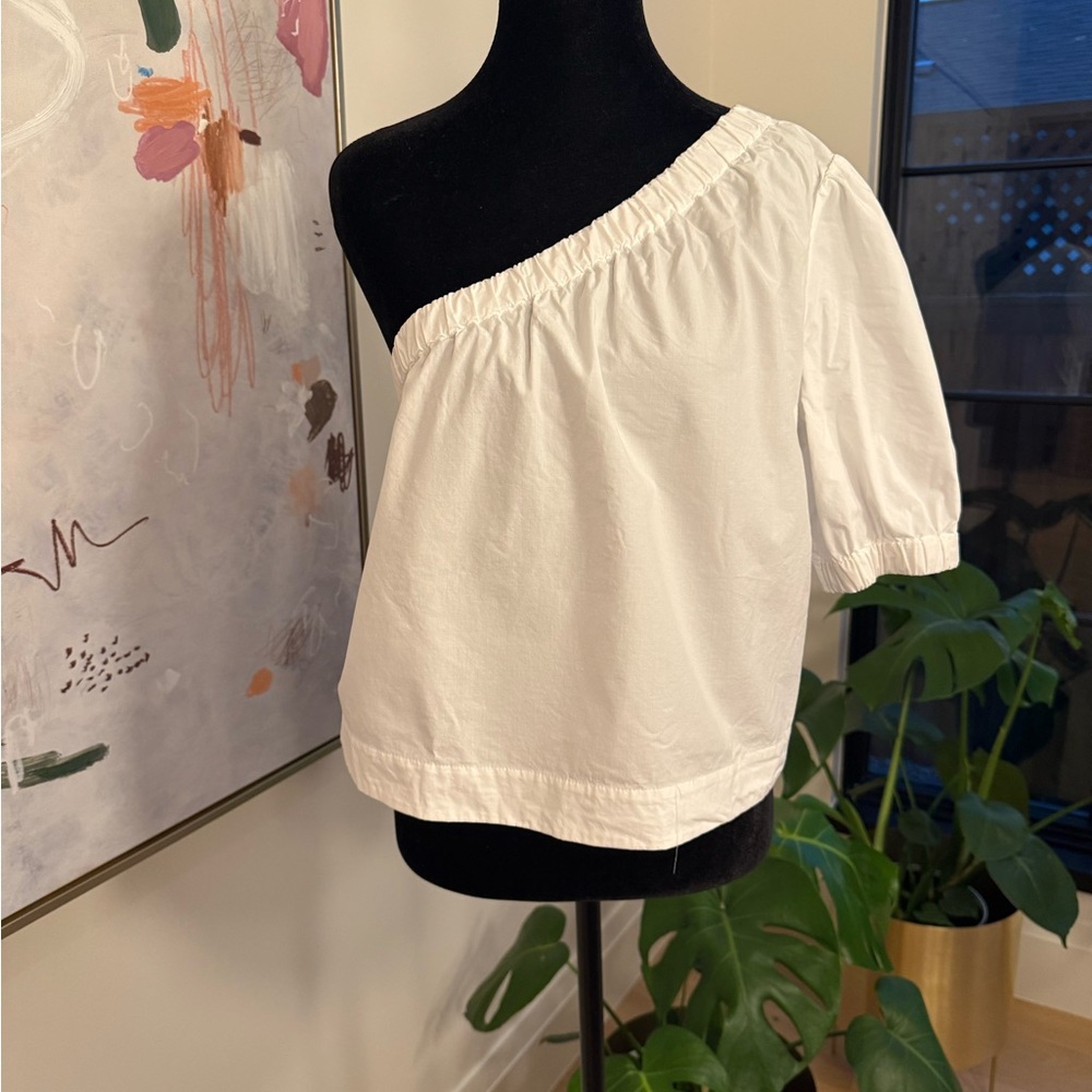Rails Off-White One-Shoulder Blouse